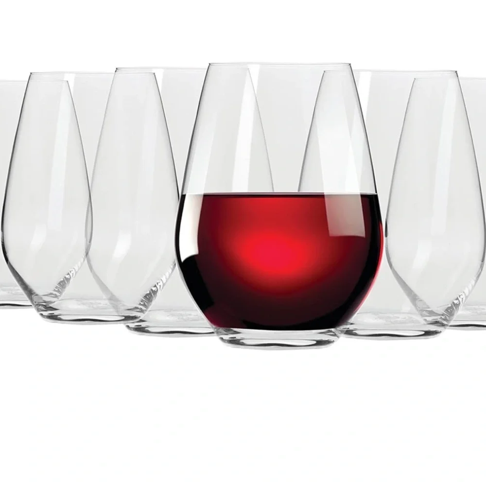 Maxwell & Williams Vino Stemless Clear Wine Glass Set 4‎